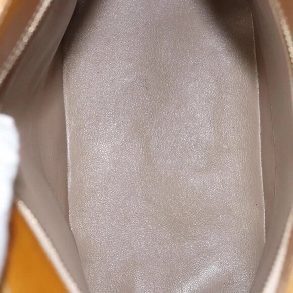 CHANEL Matelasse Reprint Tote Bag Patent leather Yellow Gold CC Auth 124110 - Picture 11 of 16